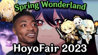 Spring Wonderland Reaction HoyoFair 2023 [upl. by Sulrac700]