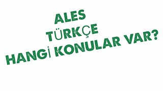 ALESTÜRKÇE HANGİ KONULAR VAR [upl. by Avelin]