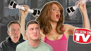 Reacting to the WORST fitness product commercials ft Calfreezy [upl. by Aronle126]