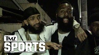 Nipsey Hussle Bros Down w James Harden Youre an LA Legend  TMZ Sports [upl. by Epul677]