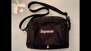 Supreme SS19 Shoulder Bag black [upl. by Kilah330]