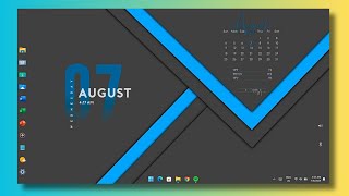 Unique Windows Slide Dock  Desktop Customization [upl. by Esya]