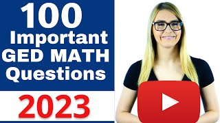 GED Math 2023  Pass the GED with EASE [upl. by Ahsilef]