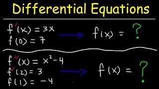 Finding Particular Solutions of Differential Equations Given Initial Conditions [upl. by Denton]