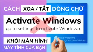 Cách TẮT thông báo Activate Windows khỏi màn hình máy tính  Tuan Anh MMO [upl. by Cloris575]