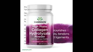 Swanson Premium Collagen Hydrolysate Powder  Collagen Peptides [upl. by Itin867]