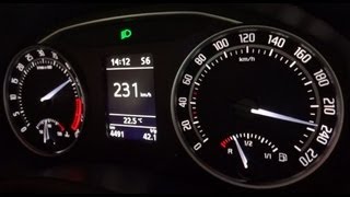 Skoda Octavia RS 0100 Top Speed Test [upl. by Benn]