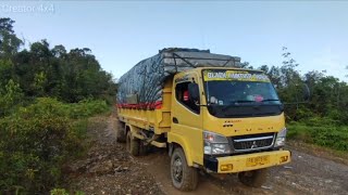 Mitsubishi Center Hdx 4x4 Menerobos Tanjakan Dan Kubangan Lumpur Di Perbatasan Bintani PP Barat [upl. by Diogenes699]