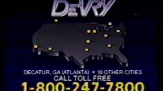 1985 Devry Institute quotHigh Tech Stuffquot TV Commercial [upl. by Sivam6]