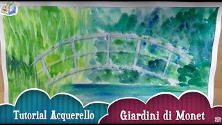 Acquerello i giardini di Monet [upl. by Amann]