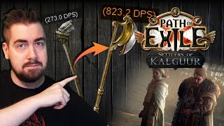 Crafting Early Game MELEE weapons in Path of Exile [upl. by Serafine925]