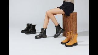 Arromic Platform Lug Sole Combat Boots [upl. by Mchenry]