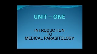 Medical parasitology unit one final parts in Amharic [upl. by Gnilrac]