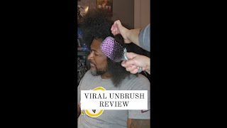 TIKTOK VIRAL UNBRUSH REVIEW on My Husbands 4C Natural Hair [upl. by Isbella]