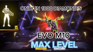 Evo M10 Max Level in 4000 Diamonds Me  Green Flame Draco M10 Max Level Kitna Diamond Lagega [upl. by Moazami]