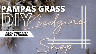 Pampas grass wall decor DIY on a budget [upl. by Iam629]