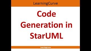 Code Generation in StarUML [upl. by Anirav]