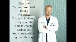 How to Save A Life Greys Anatomy with lyrics [upl. by Olympias833]