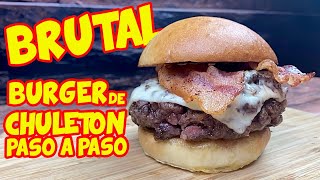 Como hacer una HAMBURGUESA CASERA de CHULETÓN de VACA RUBIA GALLEGA  PASO A PASO [upl. by Ainsworth]