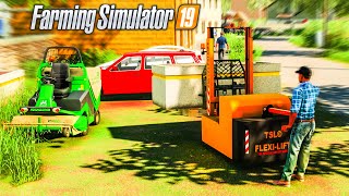 Nettoyage de Jardin   Farming Simulator 19 PAYSAGISTE [upl. by Marylinda]