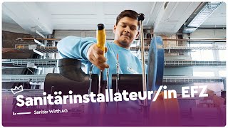 Sanitäre Anlagen bauen als Sanitärinstallateurin EFZ  Lehrstellenvideo  Yousty [upl. by Nnyleak232]