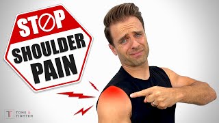 Fix Shoulder Pain Exercises For Rotator Cuff Tendonitis Tears and Impingement [upl. by Wahs]