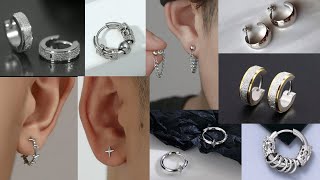 latest silver earrings design 2023 l silver earrings for men l silver stud earrings with price [upl. by Nyssa]