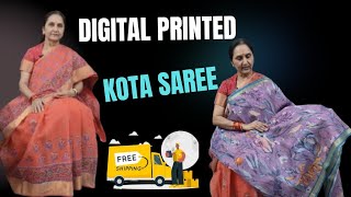 Digital Printed Kota Sarees by Anitha Reddy From Trendsblockprints [upl. by Averir]