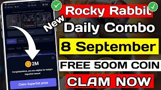 8 amp 9 September Rocky Rabbit Combo Today  Rocky Rabbit Combo Today  Rocky Rabbit New Combo Today [upl. by Wendolyn]