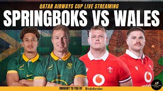 SPRINGBOKS VS WALES LIVE  South Africa vs Wales Live Commentary amp Watchalong [upl. by Demahom]