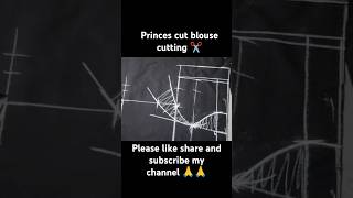 Princess Cut Blouse Cutting ✂️blousecutting princesblouse princecut blouseclass blouse [upl. by Brittni]