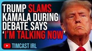 Trump SLAMS Kamala Says “I’m Talking Nowquot When She Tries To Interrupt Him During Debate [upl. by Ehtnax815]