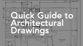 Quick Guide to Architectural Drawings [upl. by Ahsima]