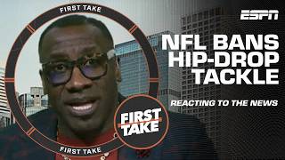 Reacting to NFL owners approving a ban on the swivel hipdrop tackle  First Take [upl. by Tova940]