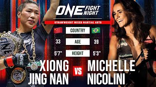 Striker Battles Grappler ⚔️ Xiong Jing Nan vs Michelle Nicolini [upl. by Ozan]