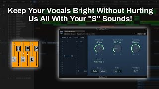 How To Use The DeEsser 2 Plugin Logic Pro X  Removing Unwanted quotSquot Sounds From Your Vocal [upl. by Larrisa810]