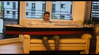 3 METER CARDBOARD TITANIC SINKING MODEL showcase11 [upl. by Aynnek780]