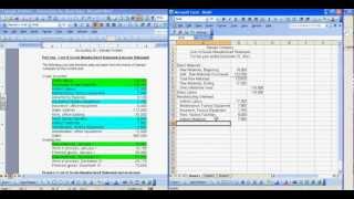 Cost of Goods Manufactured and Income Statement Samplemp4 [upl. by Rutledge]