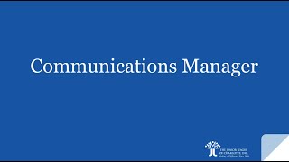 Management Team Communications Manager [upl. by Balsam673]