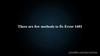 2 Ways to Fix Error 1601 [upl. by Ppilihp86]