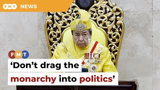 Don’t drag monarchy into political disputes says Selangor ruler [upl. by Neenaej]