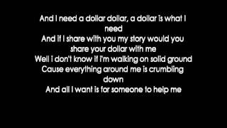 Aloe Blacc  I Need A Dollar lyrics [upl. by Abekam839]