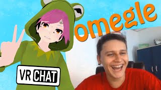 ENTREI NO OMEGLE COM MEU AVATAR DO VRCHAT [upl. by Nairad]