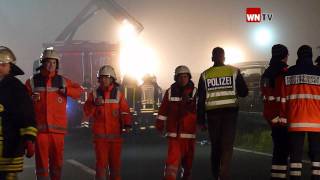 Massenunfall auf der A 31 zwischen Heek und GronauOchtrup [upl. by Quincey897]