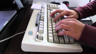 IBM Model M keyboard typing sound [upl. by Ainej]