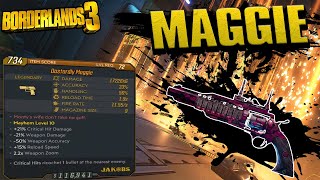 BORDERLANDS 3  Maggie Legendary Weapons Guide [upl. by Charbonnier]