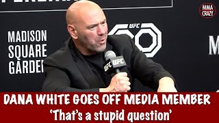 Dana White blasts media member over Francis Ngannou vs Jon Jones copromotion question [upl. by Edmonds95]