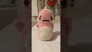 My biggest AND newest project yet Tickle Me Pink the pink dino Available on etsy soon Crochet ￼ [upl. by Pompei]