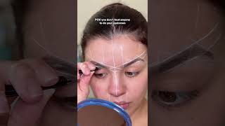 my uneven eyebrows 🤝🏼 this eyebrow mapping string [upl. by Lingwood]