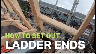 Site Carpentry  How To Easily Set Up Ladder Ends [upl. by Jepum]